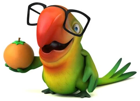 Fun parrot Stock Illustration