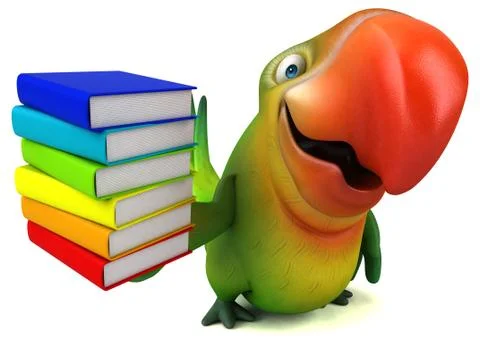 Fun parrot Stockillustratie