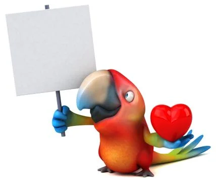 Fun parrot Stock Illustration