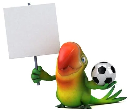 Fun parrot Stock Illustration