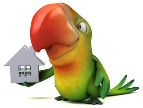 Fun parrot イラスト素材