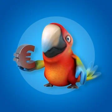 Fun parrot Stockillustratie