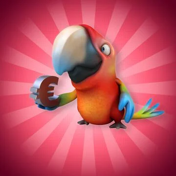 Fun parrot Stock Illustration