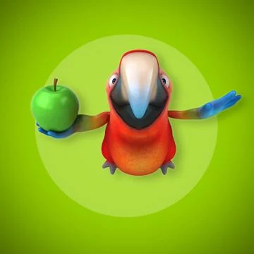 Fun parrot イラスト素材
