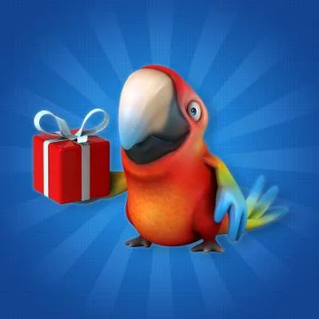 Fun parrot 스톡 일러스트