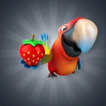 Fun parrot Stock Illustration
