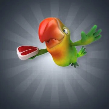 Fun parrot イラスト素材