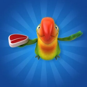 Fun parrot イラスト素材