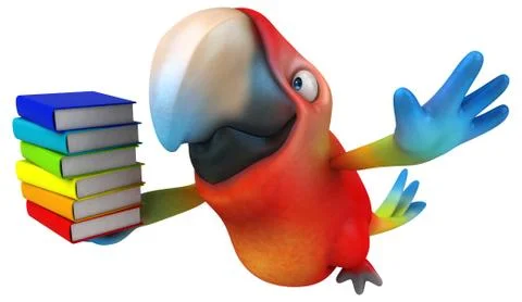 Fun parrot Stock Illustration