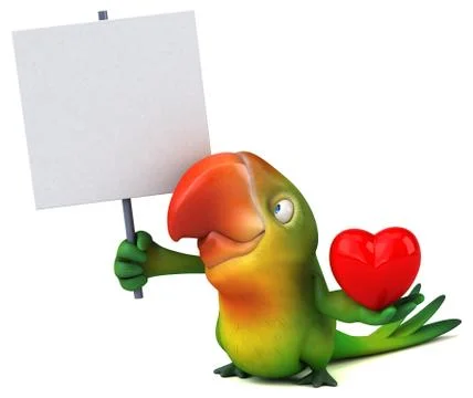 Fun parrot Stock Illustration