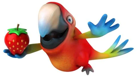 Fun parrot Stockillustratie