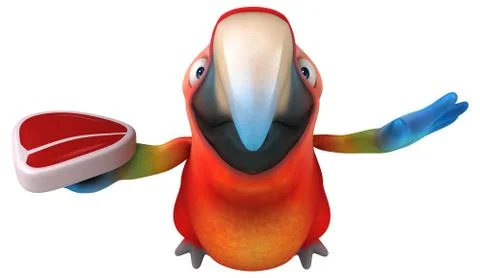Fun parrot Stockillustratie