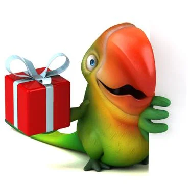 Fun parrot Stockillustratie