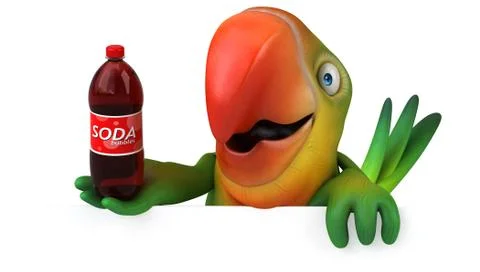 Fun parrot 무료 스톡 일러스트