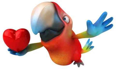 Fun parrot 스톡 일러스트