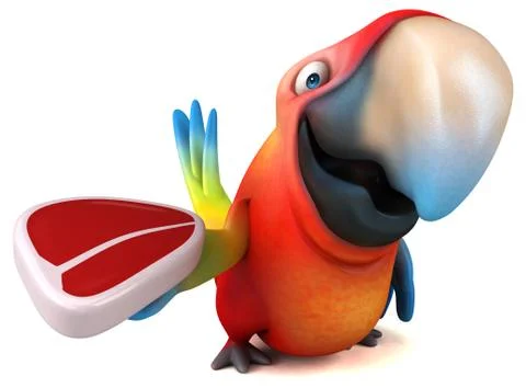 Fun parrot Stock Illustration