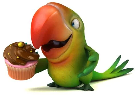 Fun parrot イラスト素材