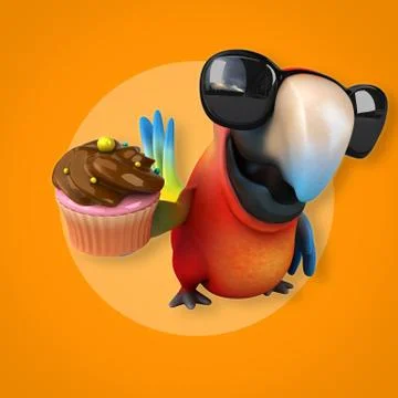 Fun parrot イラスト素材