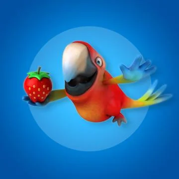 Fun parrot 스톡 일러스트