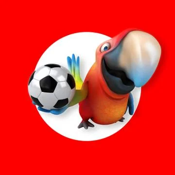 Fun parrot Stock Illustration