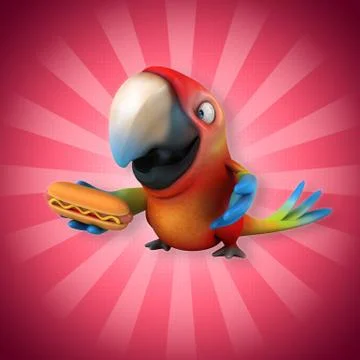 Fun parrot イラスト素材