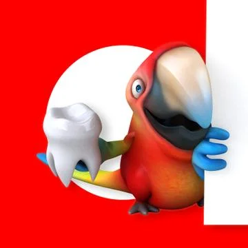 Fun parrot Stockillustratie