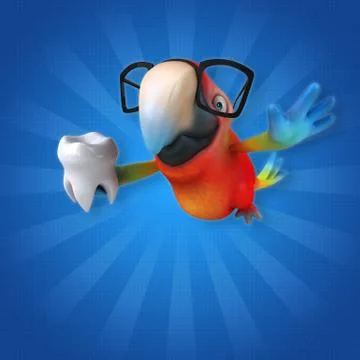 Fun parrot Stockillustratie