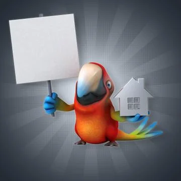 Fun parrot Stock Illustration