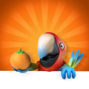 Fun parrot 스톡 일러스트