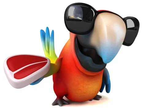 Fun parrot Stock Illustration