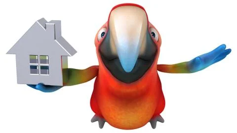Fun parrot Stock Illustration