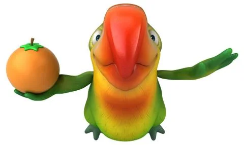 Fun parrot Stock Illustration