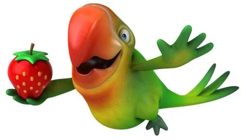 Fun parrot Stock Illustration