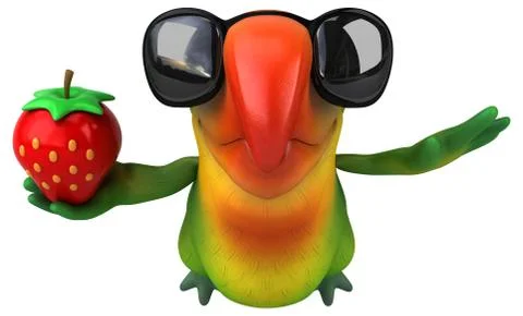 Fun parrot 스톡 일러스트