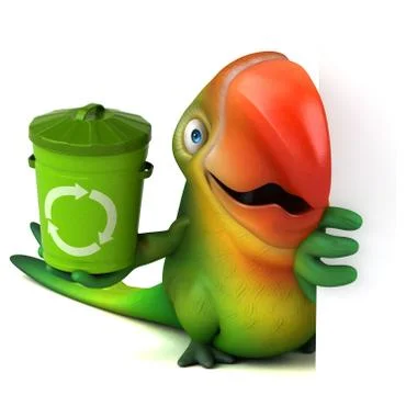 Fun parrot Stock Illustration