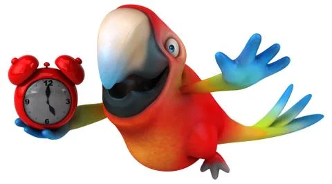 Fun parrot Stock Illustration
