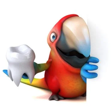 Fun parrot Stock Illustration