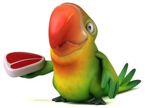Fun parrot Stock Illustration