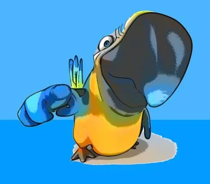 Fun parrot Stockillustratie