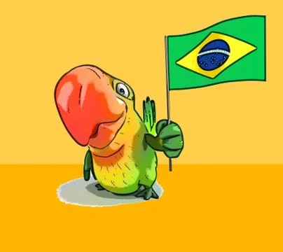 Fun parrot イラスト素材