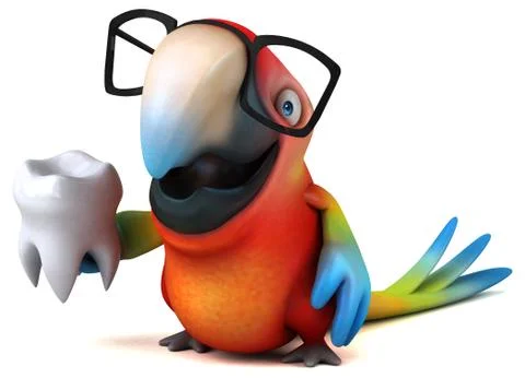Fun parrot Stock Illustration