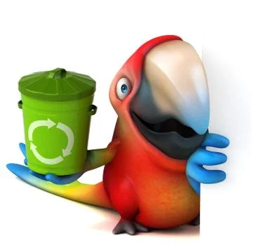 Fun parrot Stock Illustration