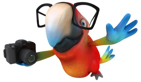 Fun parrot Stock Illustration