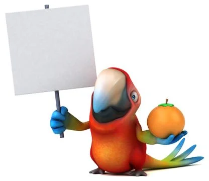 Fun parrot Stock Illustration