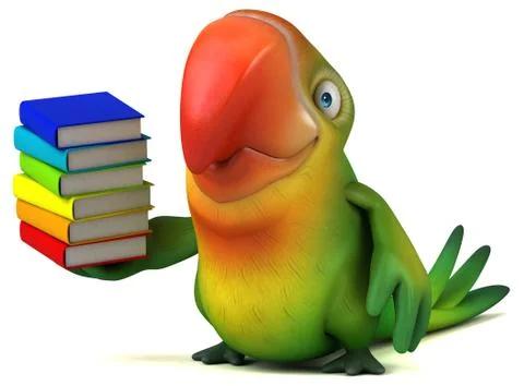 Fun parrot Stock Illustration