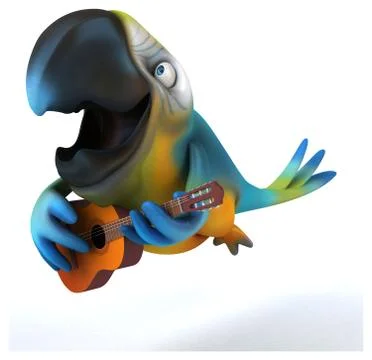 Fun parrot Ilustración de archivo