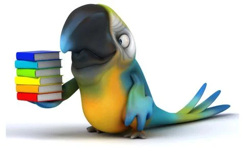 Fun parrot Ilustración de archivo