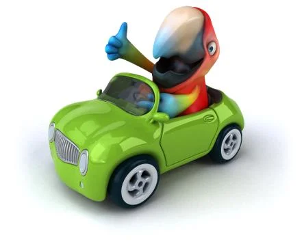 Fun parrot Stock Illustration