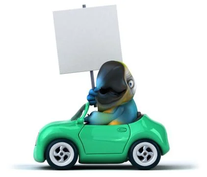 Fun parrot Stock Illustration