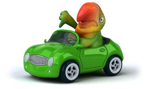 Fun parrot イラスト素材